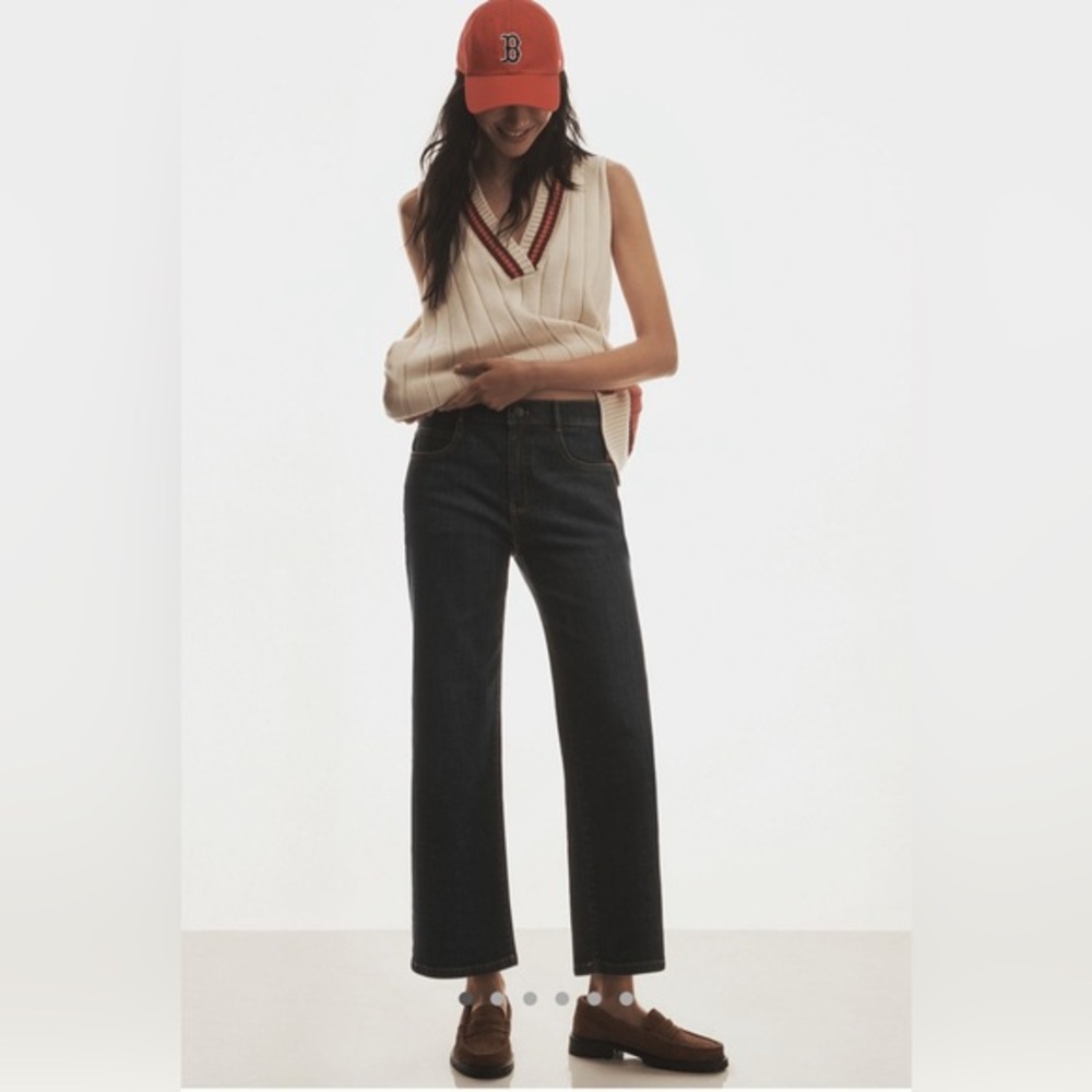 NWT By Anthropologie Sporty V-Neck Sweater Vest | OS